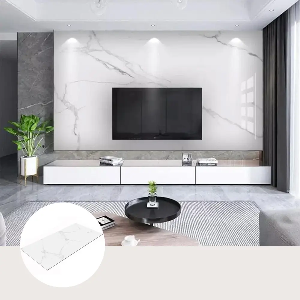 UV Marble Sheets, White Elegance